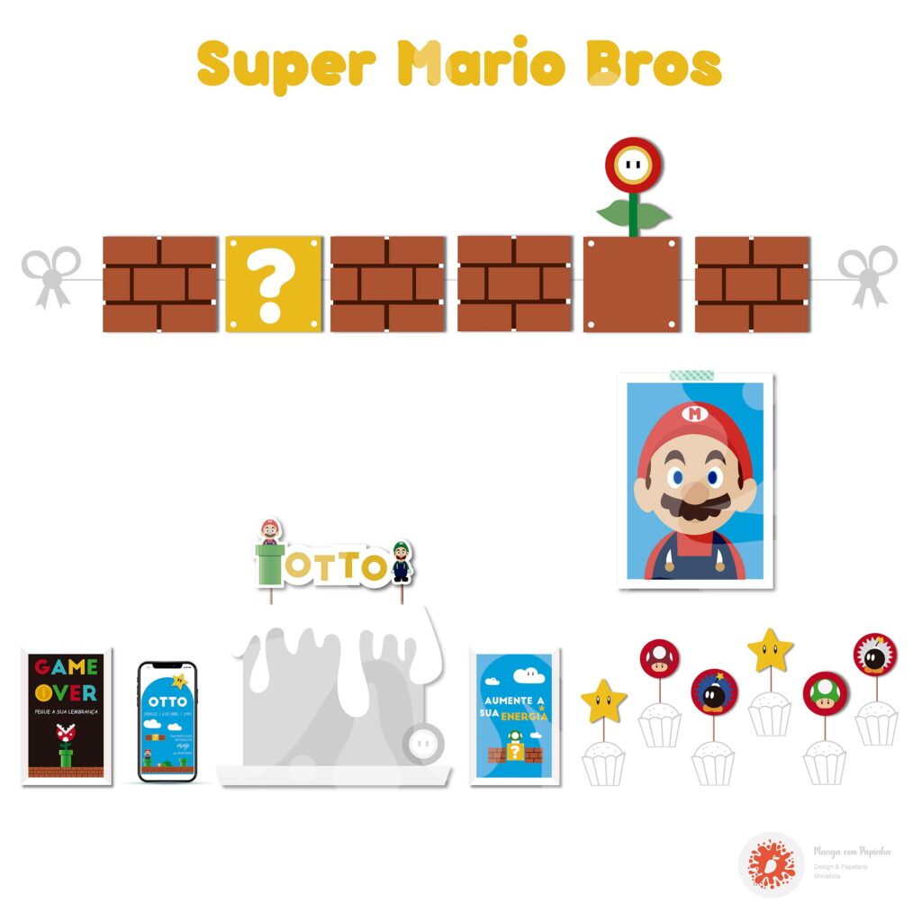 Papelaria Super Mario Bros: é hora de jogar!